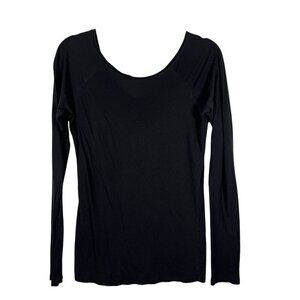 Vince Black Long Sleeve T-Shirt Women’s Size Medium  Casual Minimalist‎ Designer